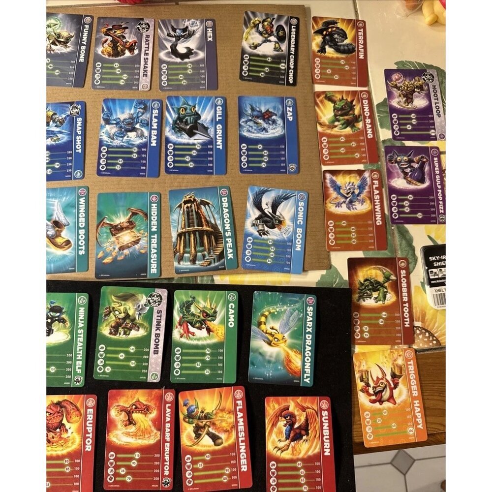 27 Skylander Spyro's Adventure Stat Cards 19 Scan Cards - Picture 2 of 11